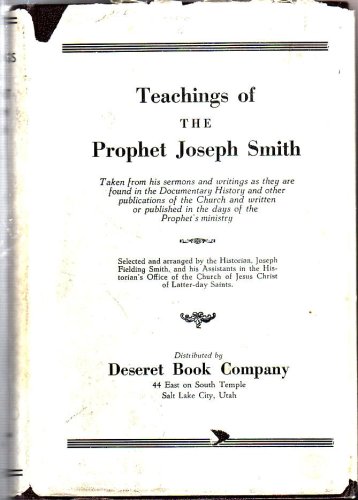 Image for Teachings of the Prophet Joseph Smith
